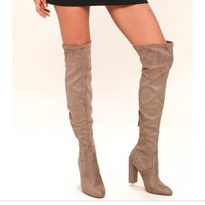 Steve Madden Thigh high suede boots 👢 9